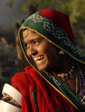 Marwarska pasterka z Radżastanu (INDIE)