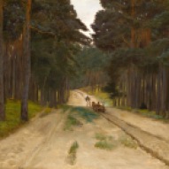 Józef Chełmoński, "Droga w lesie"