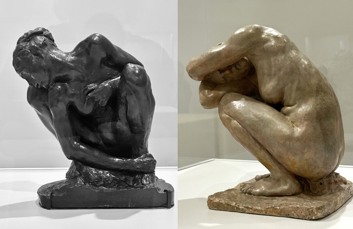 Auguste Rodin - Camille Claudel - Kucająca kobieta na wystawie w chicagowskim Instytucie Sztuki